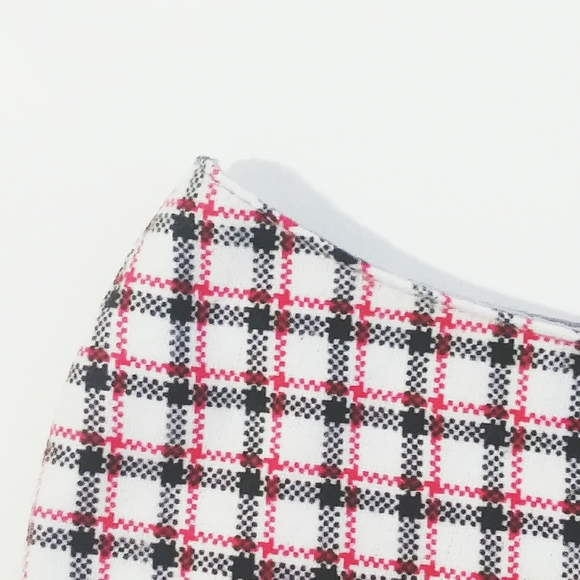 Red & Gray Grid Face Mask - Picture 3 of 7